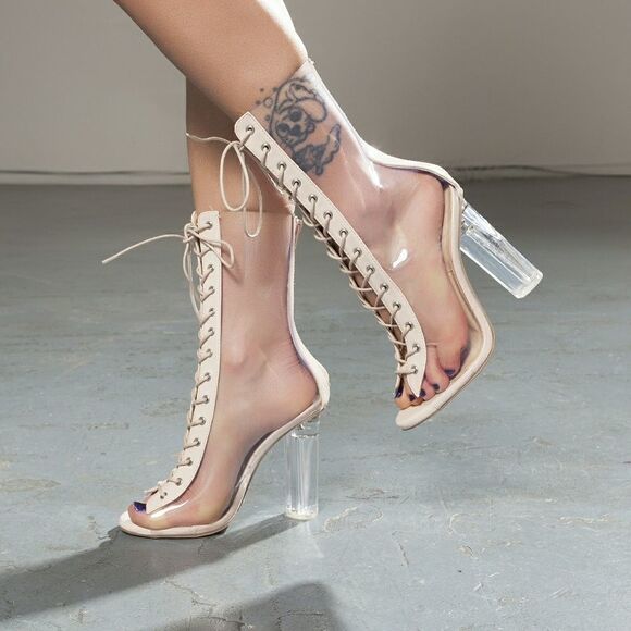 Clear Transparent Booties - Picture 1 of 6
